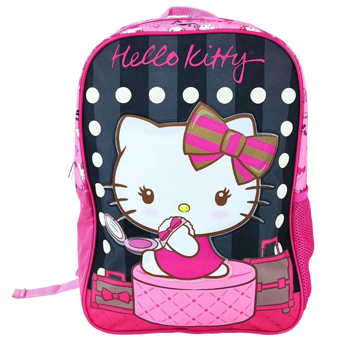 HELLO KITTY - Set Mochila + Lonchera + Cartuchera Kombat 1 Bolsillo Hello Kitty