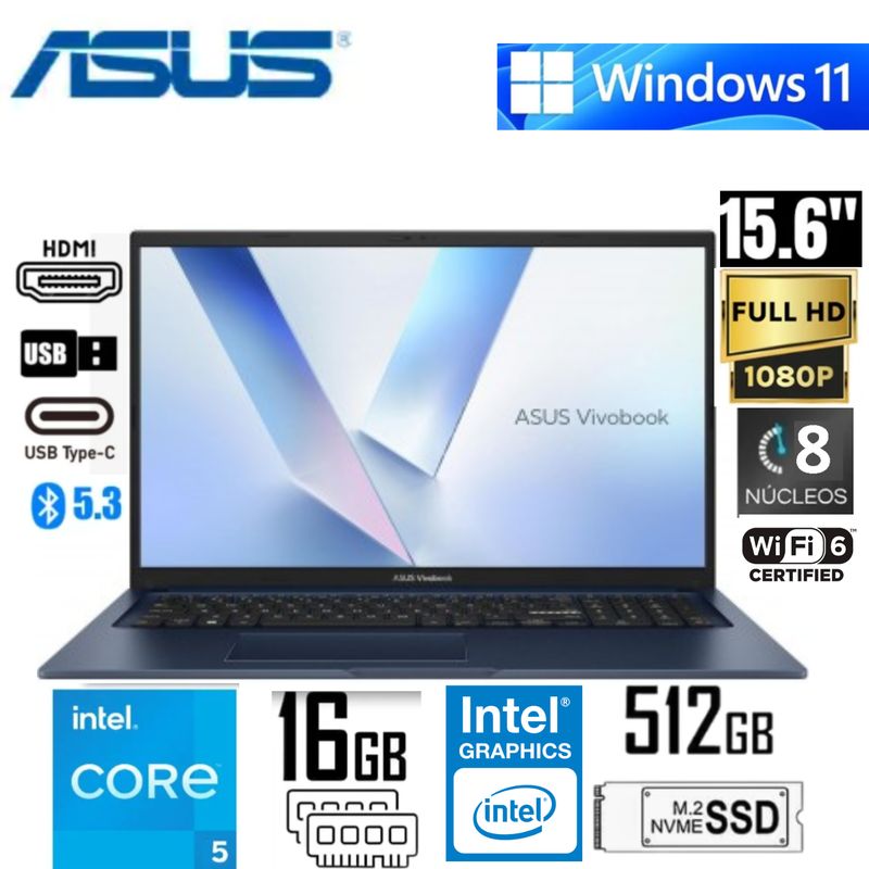 ASUS Vivobook 15 Core 5 Nuevo