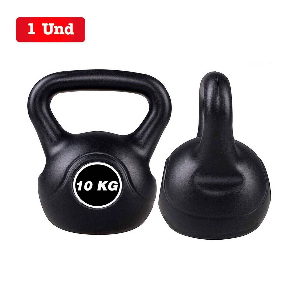 LH ELECTRONIC - Pesa Rusa Kettlebell Atletis de 10 kg - Color Negro