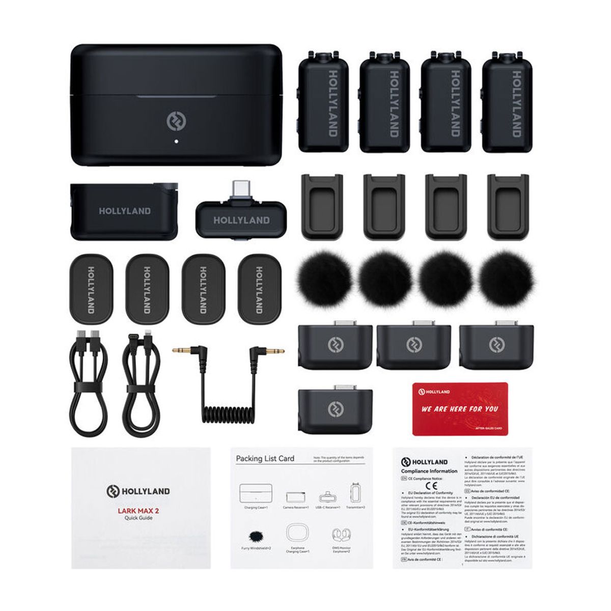 HOLLYLAND - Microfono Hollyland LARK MAX 2 (Combo 4 Personas)