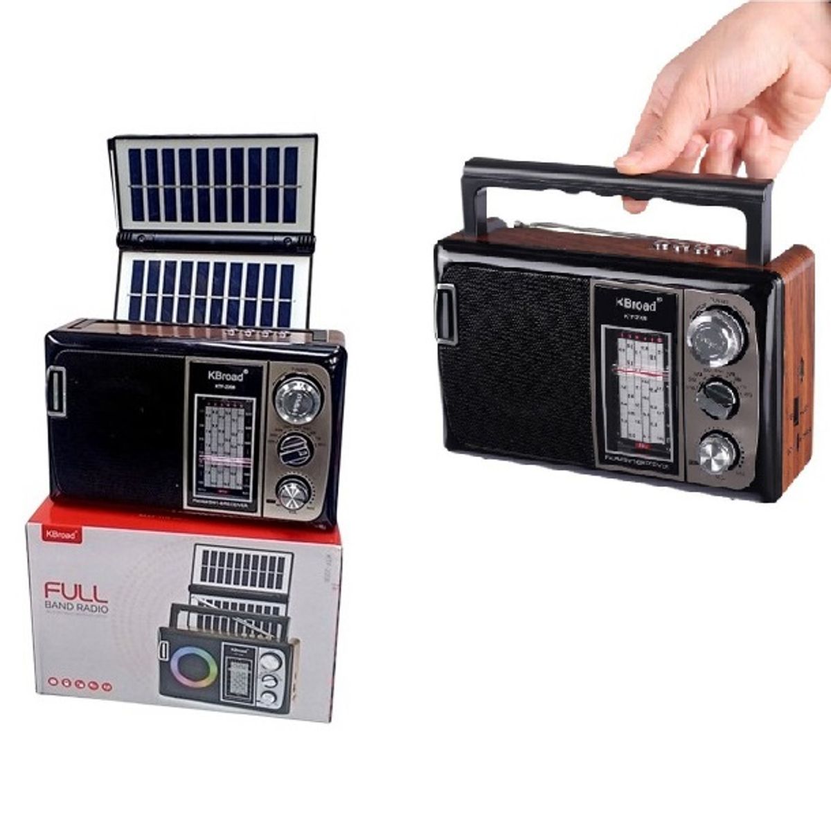 GENERICO - Radio Vintage con FM, AM, SW, Bluetooth KTF-2208