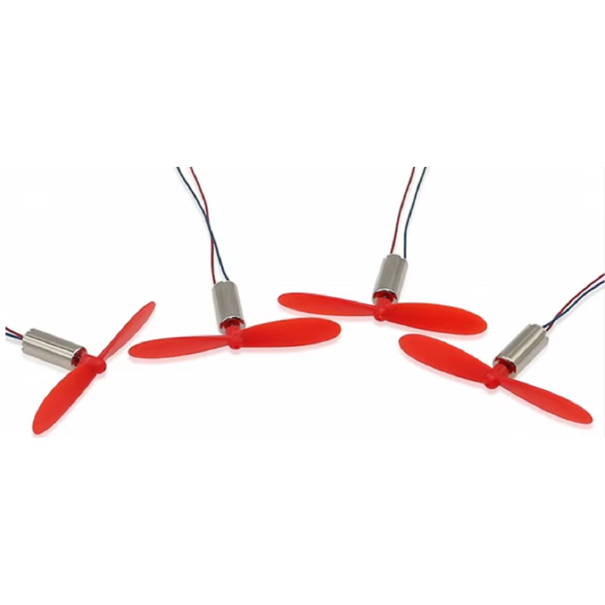 GENERICO - 4 Motores Coreless 716 3.7V 50000RPM + 4 Hélices 55mm para Micro Quadcopter DIY