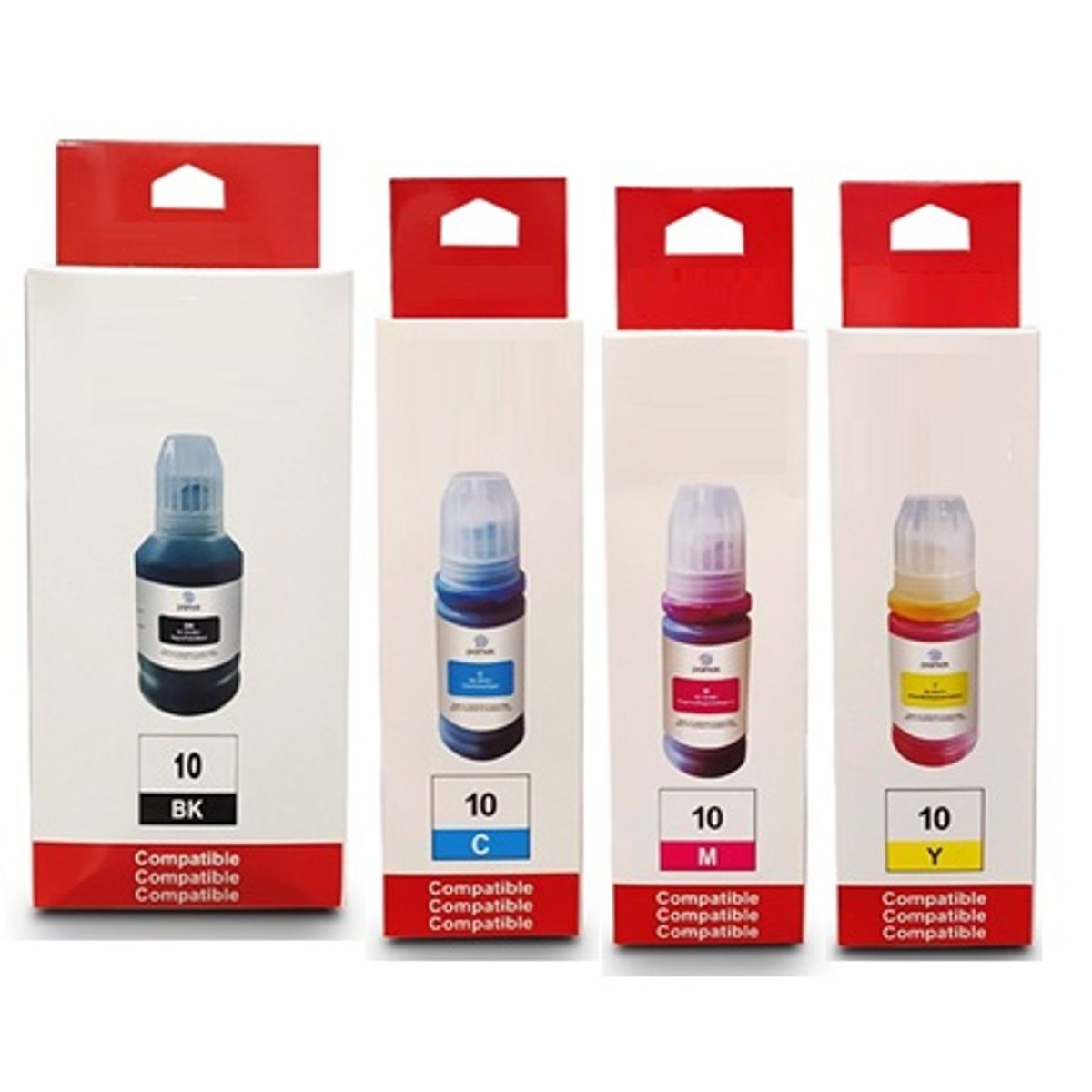 GENERICO - TINTA CANON COMPATIBLE GI-10 X4 COLORES