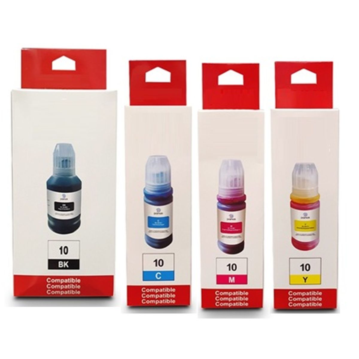 GENERICO - TINTA CANON COMPATIBLE GI-10 X4 COLORES