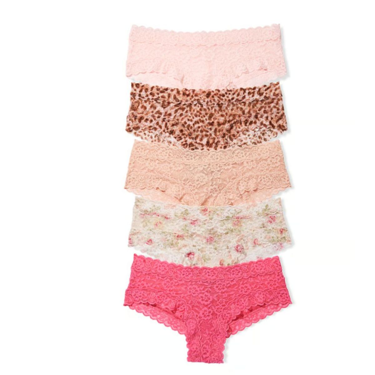 VICTORIA'S SECRET - CALZON ENCAJE VICTORIA’S SECRET PACKX5 ROSA