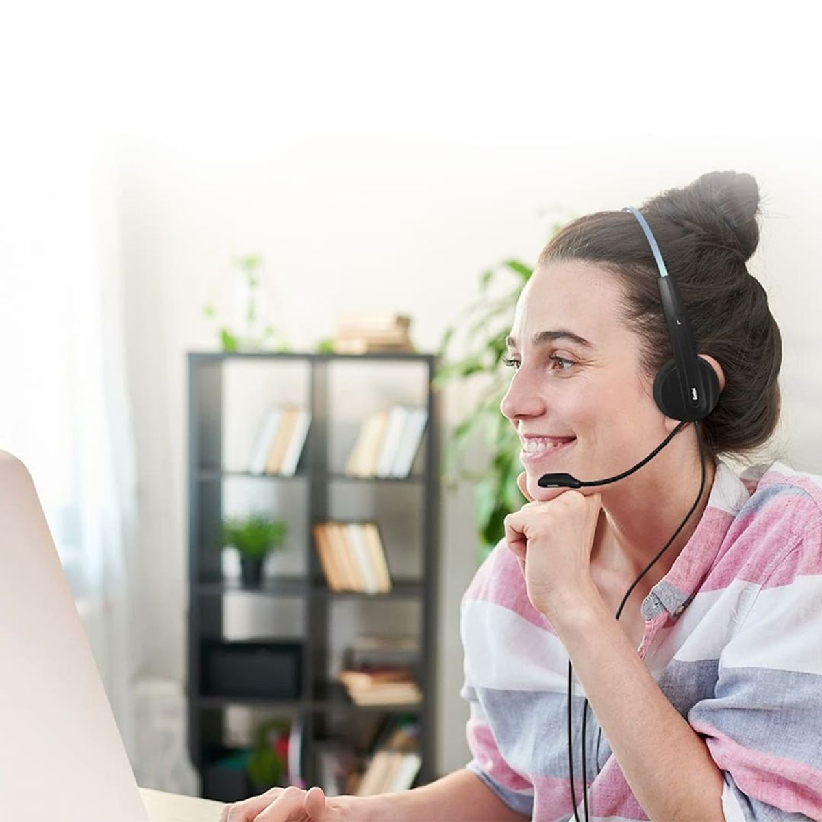 GENIUS - Audífonos Genius HS-220U Usb-c con Micro Para Pc Laptop