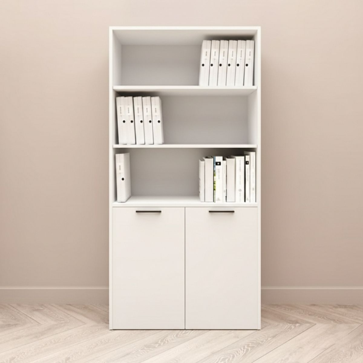 MASIVA HOME - Estante Renato 4 Repisas Blanco - Masiva Home