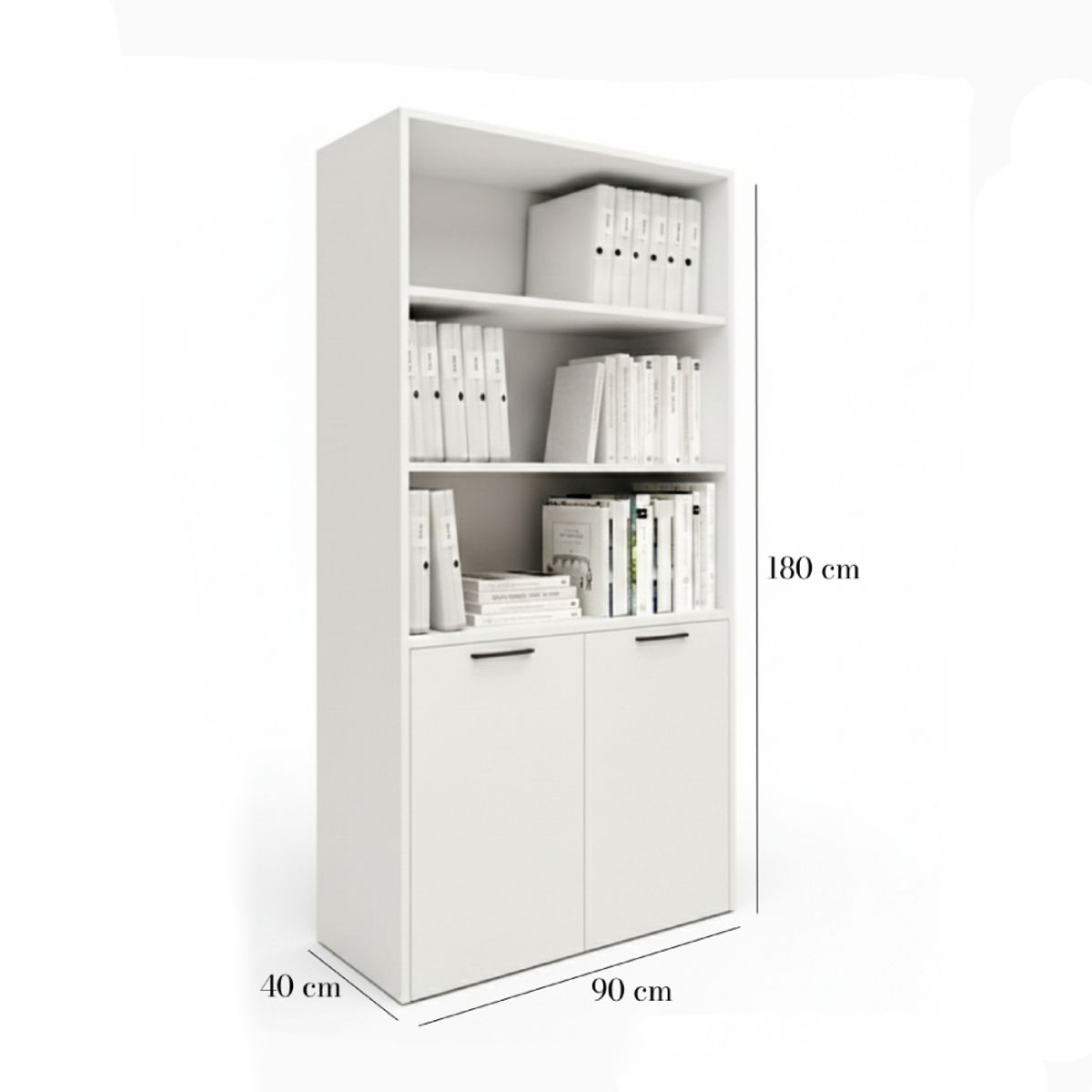 MASIVA HOME - Estante Renato 4 Repisas Blanco - Masiva Home