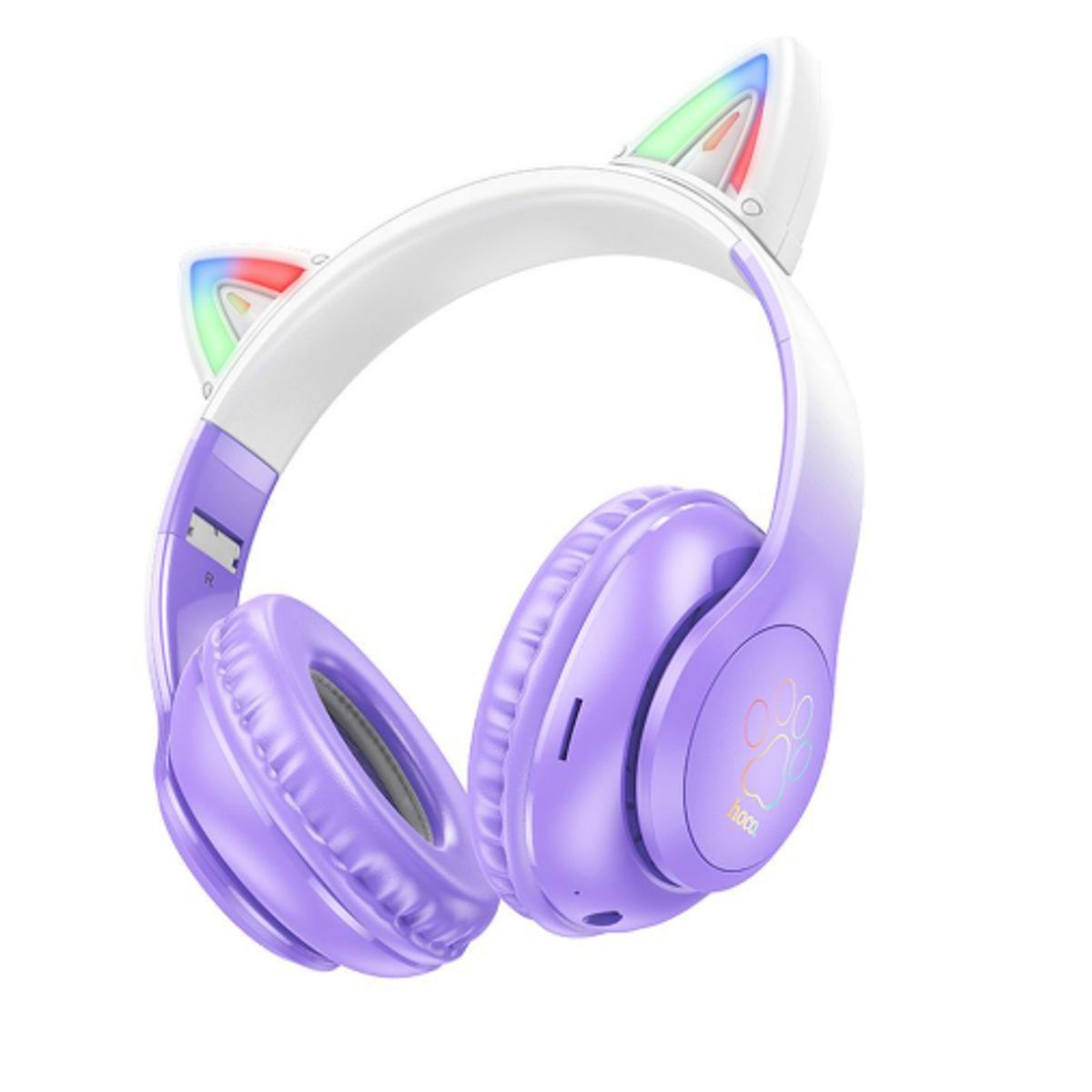 HOCO - Audifono Inalambrico HOCO W42 Cat EAR 10h Purple Grape