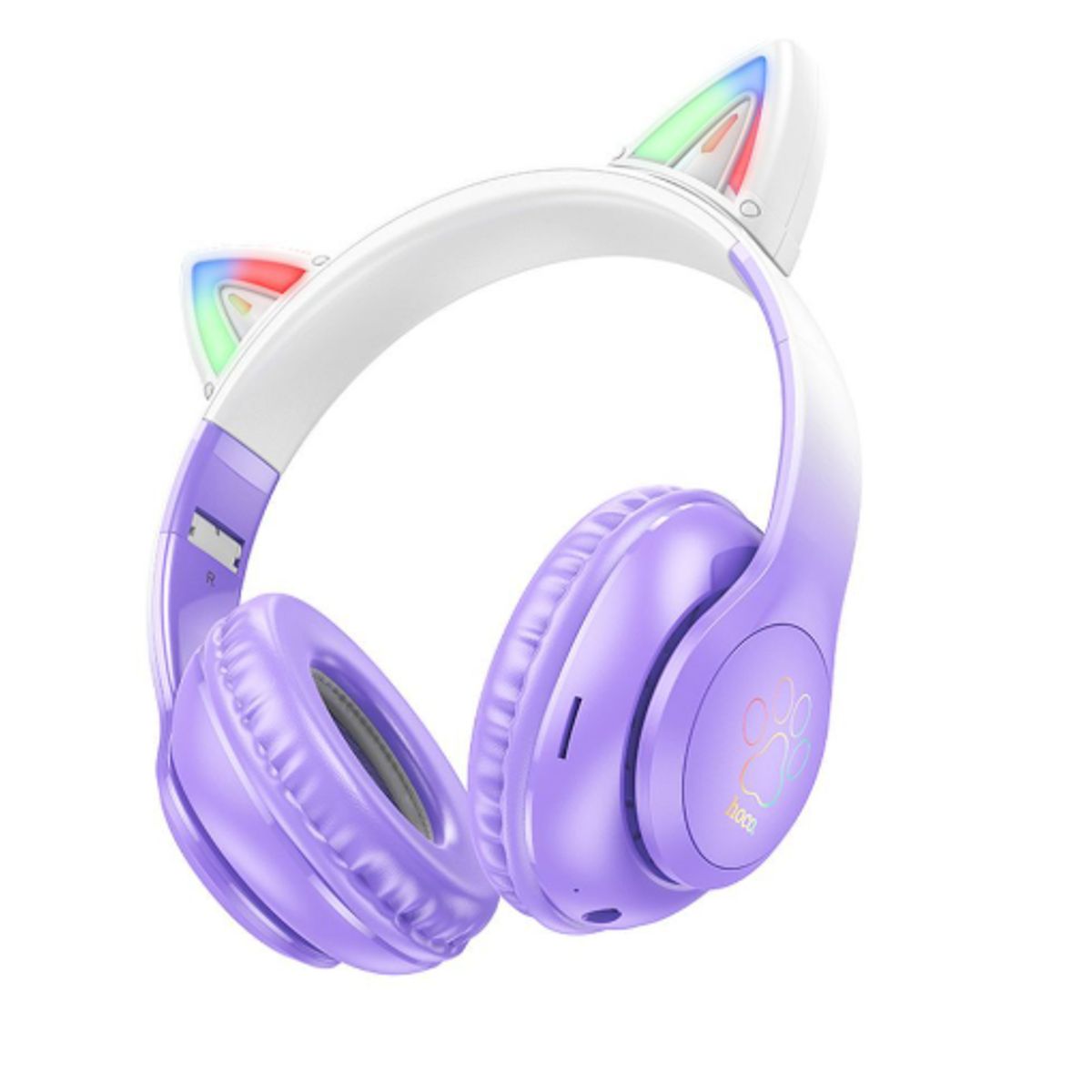 HOCO - Audifono Inalambrico HOCO W42 Cat EAR 10h Purple Grape