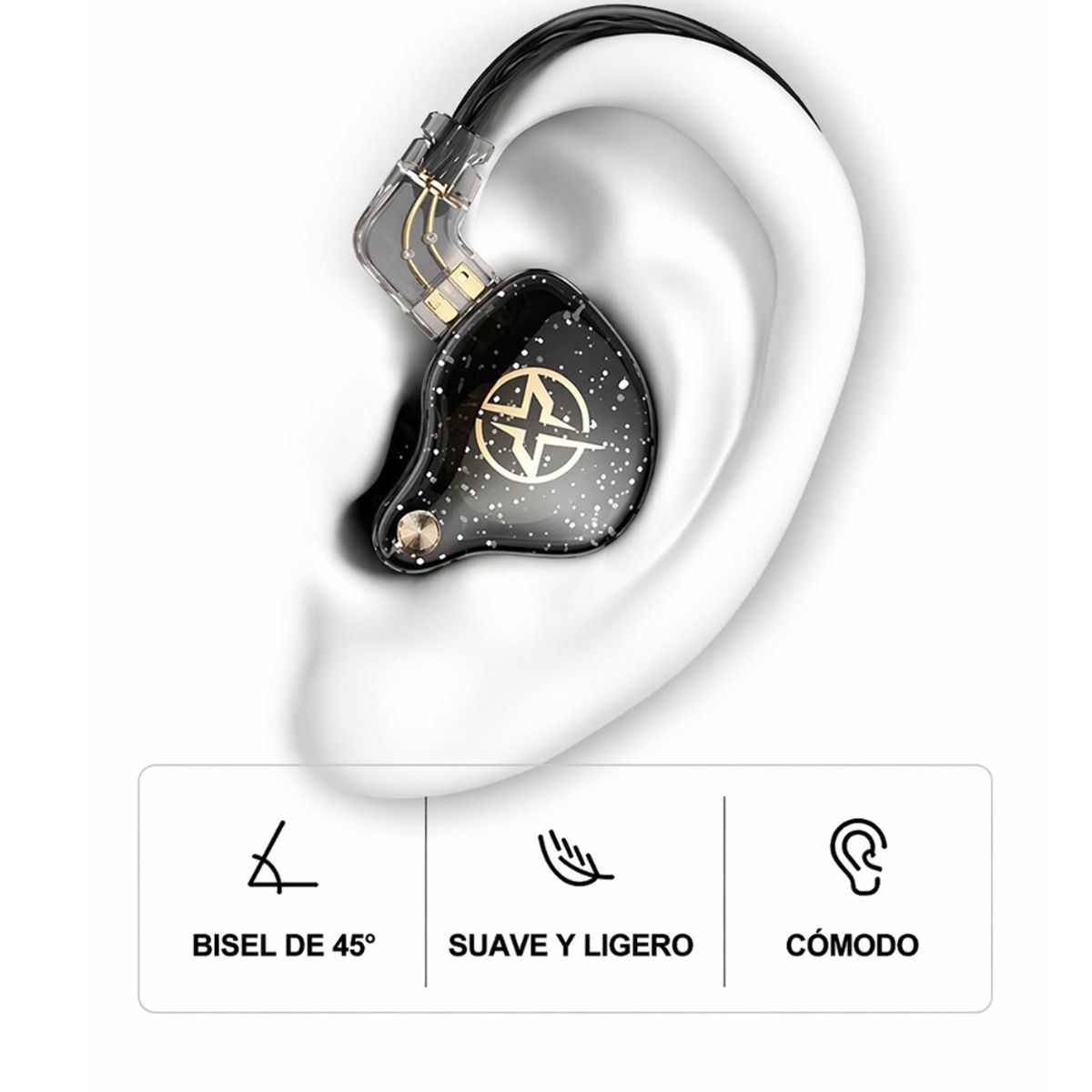 ALENUR - Audífonos In-Ear Alenur F8 Pro 9D NEGRO