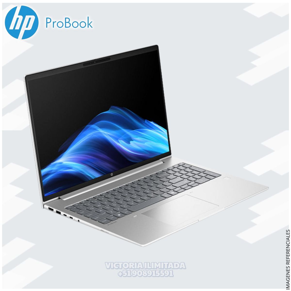 HP - Laptop Notebook HP ProBook 4 AIG1i 16" WUXGA Intel® Core™ Ultra 7 255U 16GB DDR5 1TB SSD - BH8M9LT
