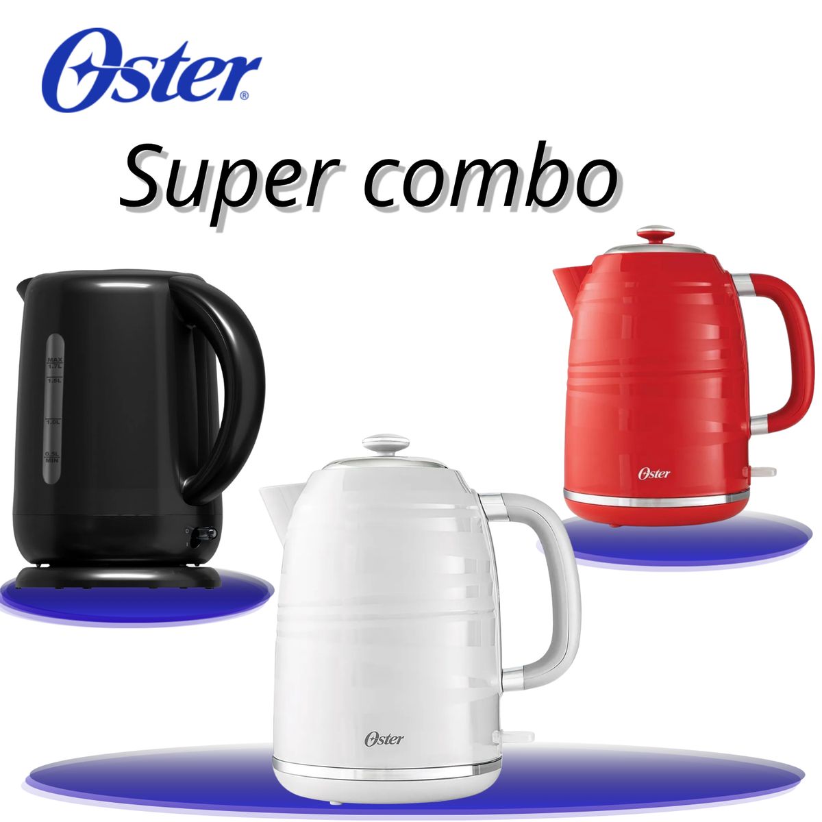 OSTER - Combo Oster Trío de Hervidores