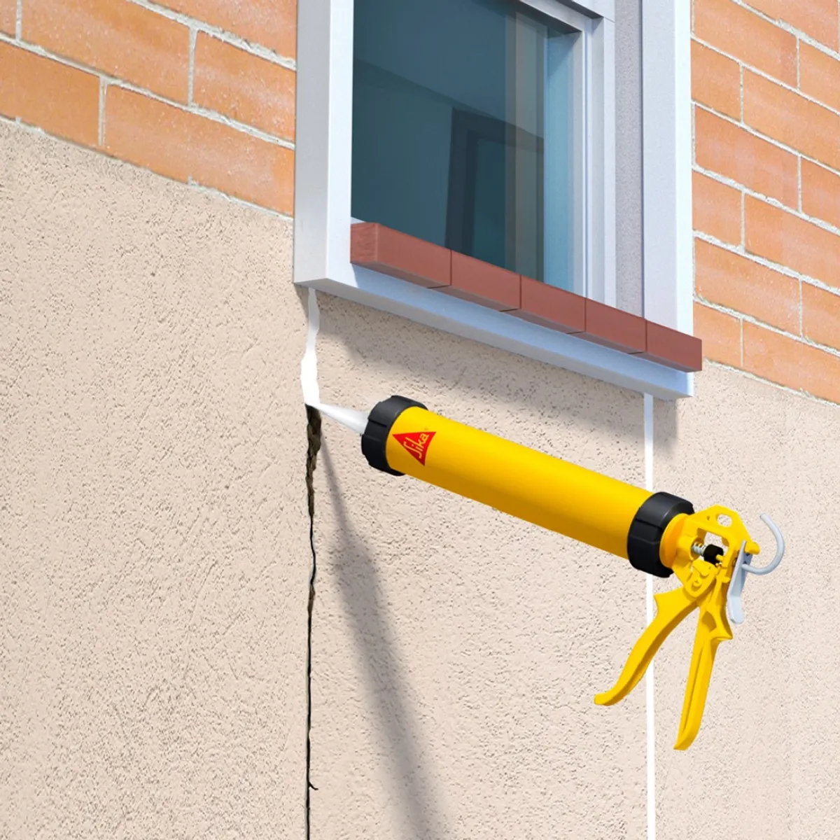 SIKA - Sellador para fisuras interiores y exteriores Sikacryl®-200 x 300 ml