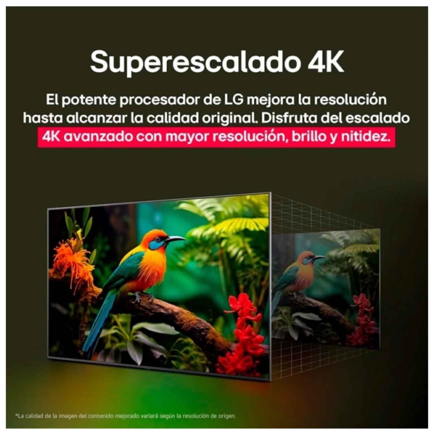Televisor Lg 65"  Pulg Ultra HD 4K AI ThinQ 65UA7300PSB + Parlante RNC9 + Rack 5