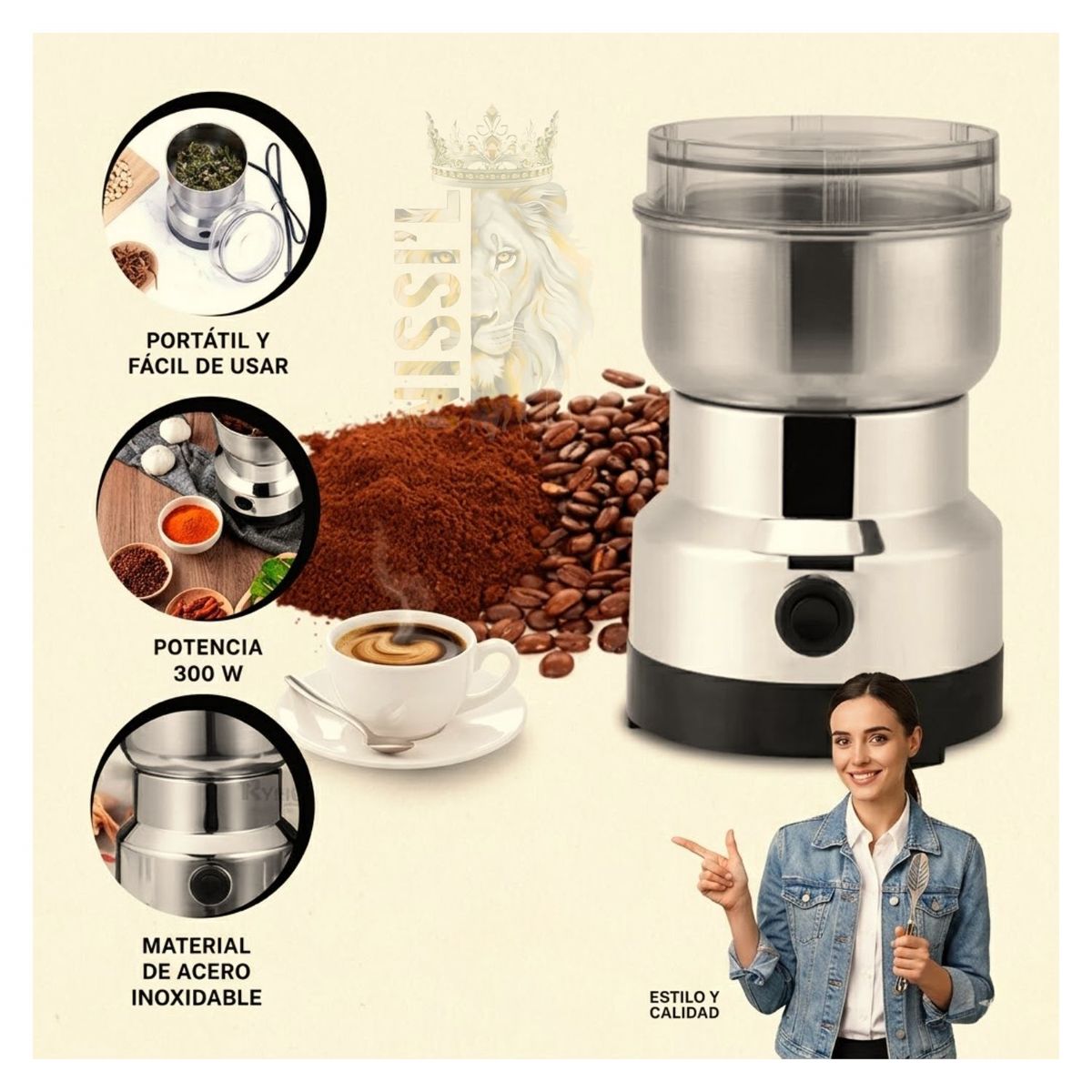 OEM - MINI MOLINO DE CAFE RAF PREMIUN