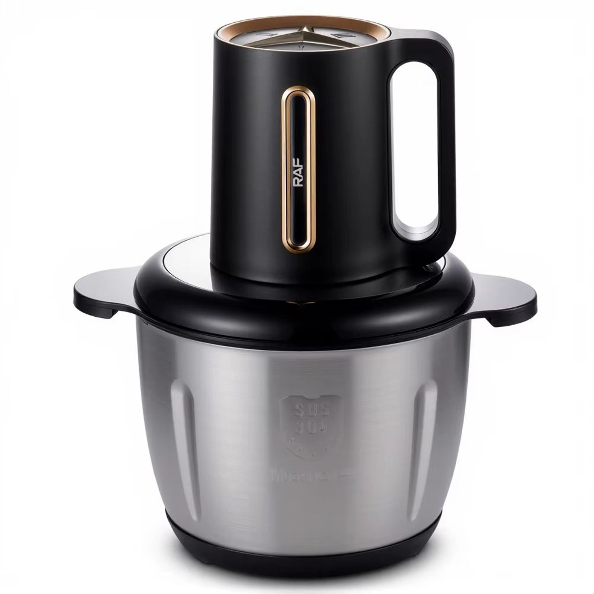 RAFF - Picadora de Alimentos RAF 3 Lts 400w Inox. Negro R7721