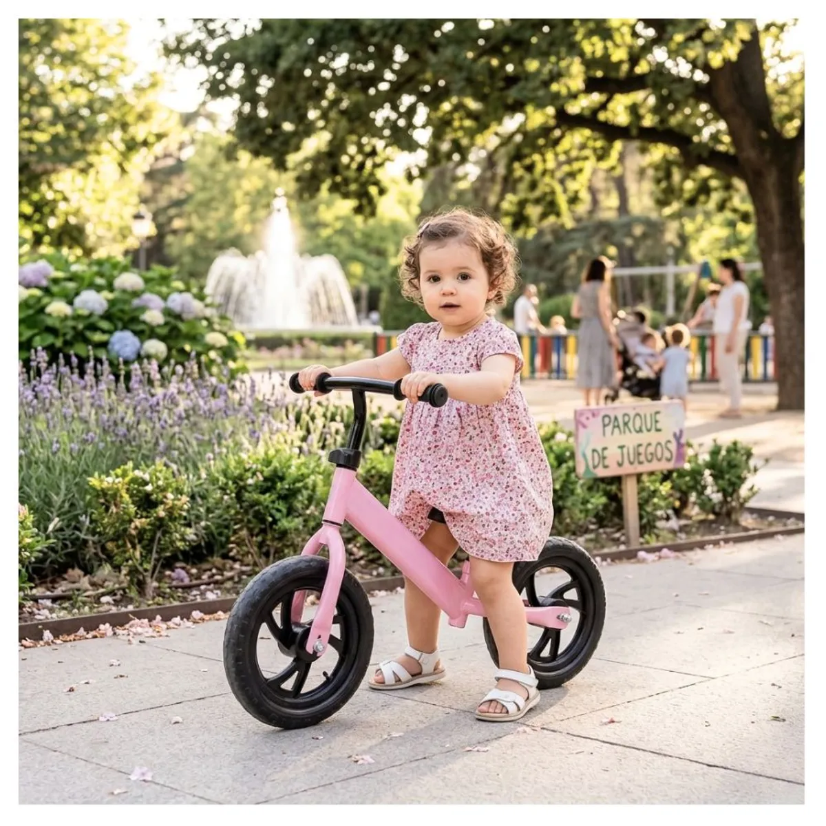 GENERICO - Bicicleta de Balance Equilibrio Para Niños Aro 12 ROSADO