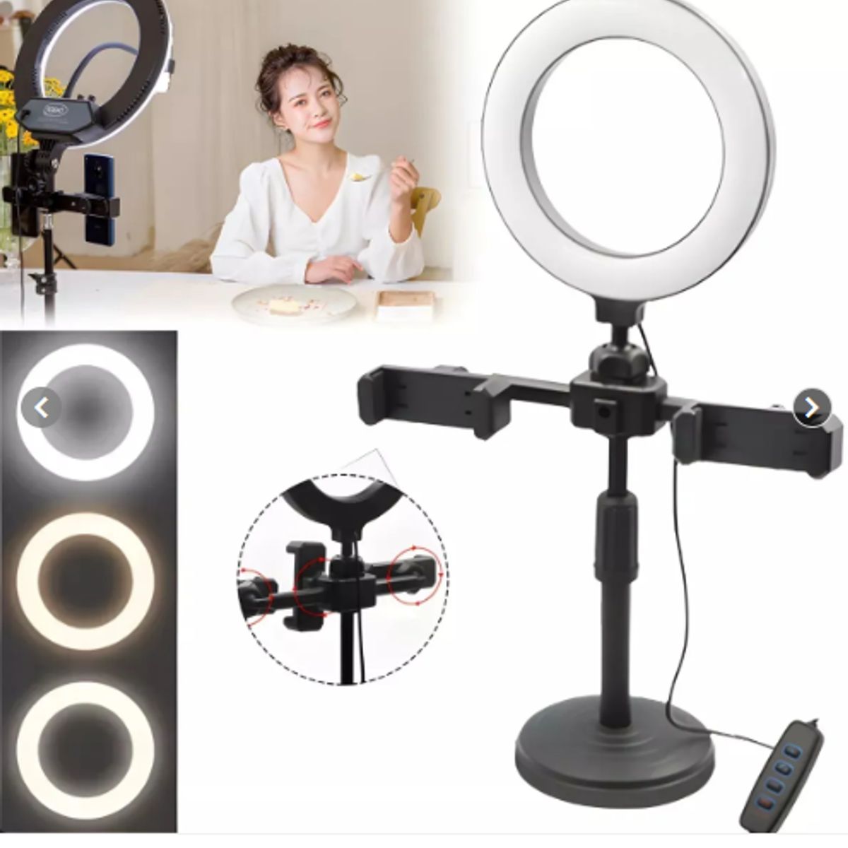 GENERICO - Aro de Luz Led con Holder y Parante