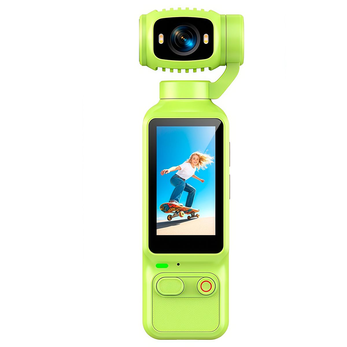 RENVMEXY - Cámara de Mano 4K Portátil 180° Girable para Deporte y VLOG