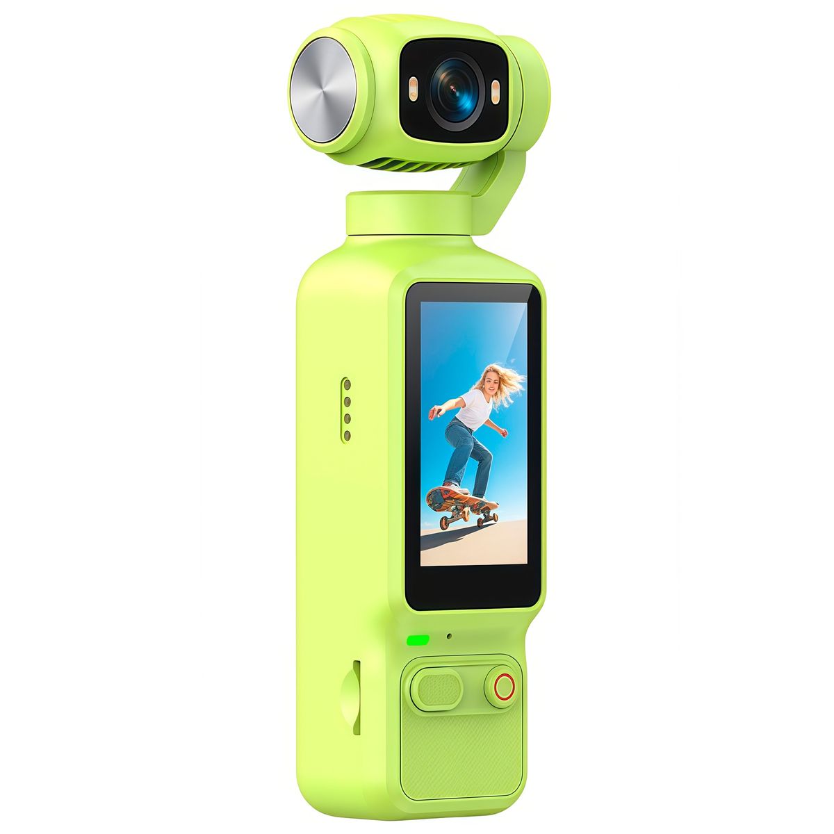 RENVMEXY - Cámara de Mano 4K Portátil 180° Girable para Deporte y VLOG