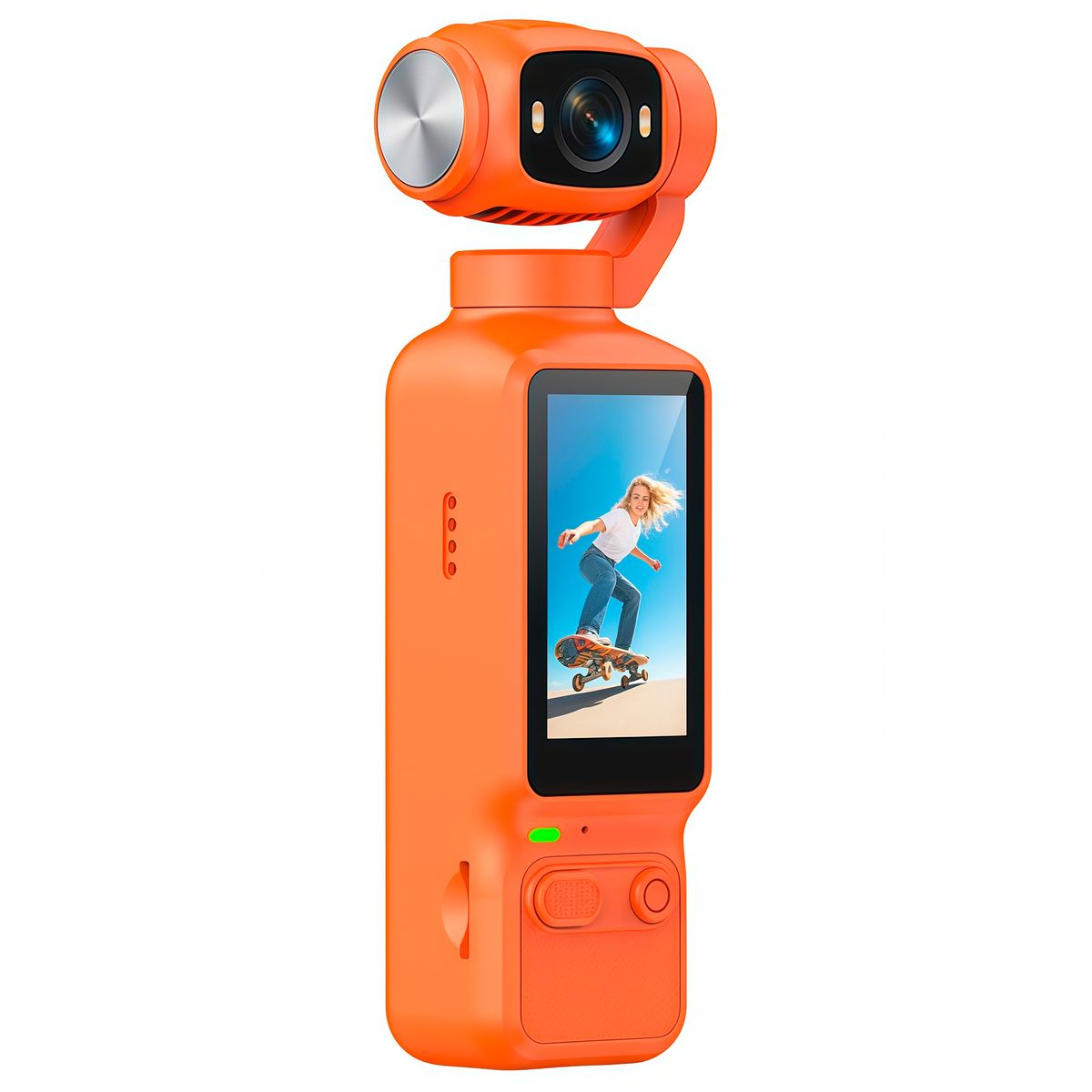 RENVMEXY - Cámara de Mano 4K Portátil 180° Girable para Deporte y VLOG