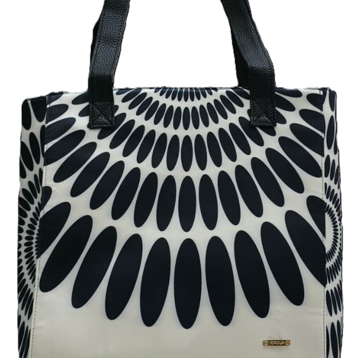 CHULA TULUM - CARTERA MODELO TOTE OPAL DISEÑO  PETALO NEGRO