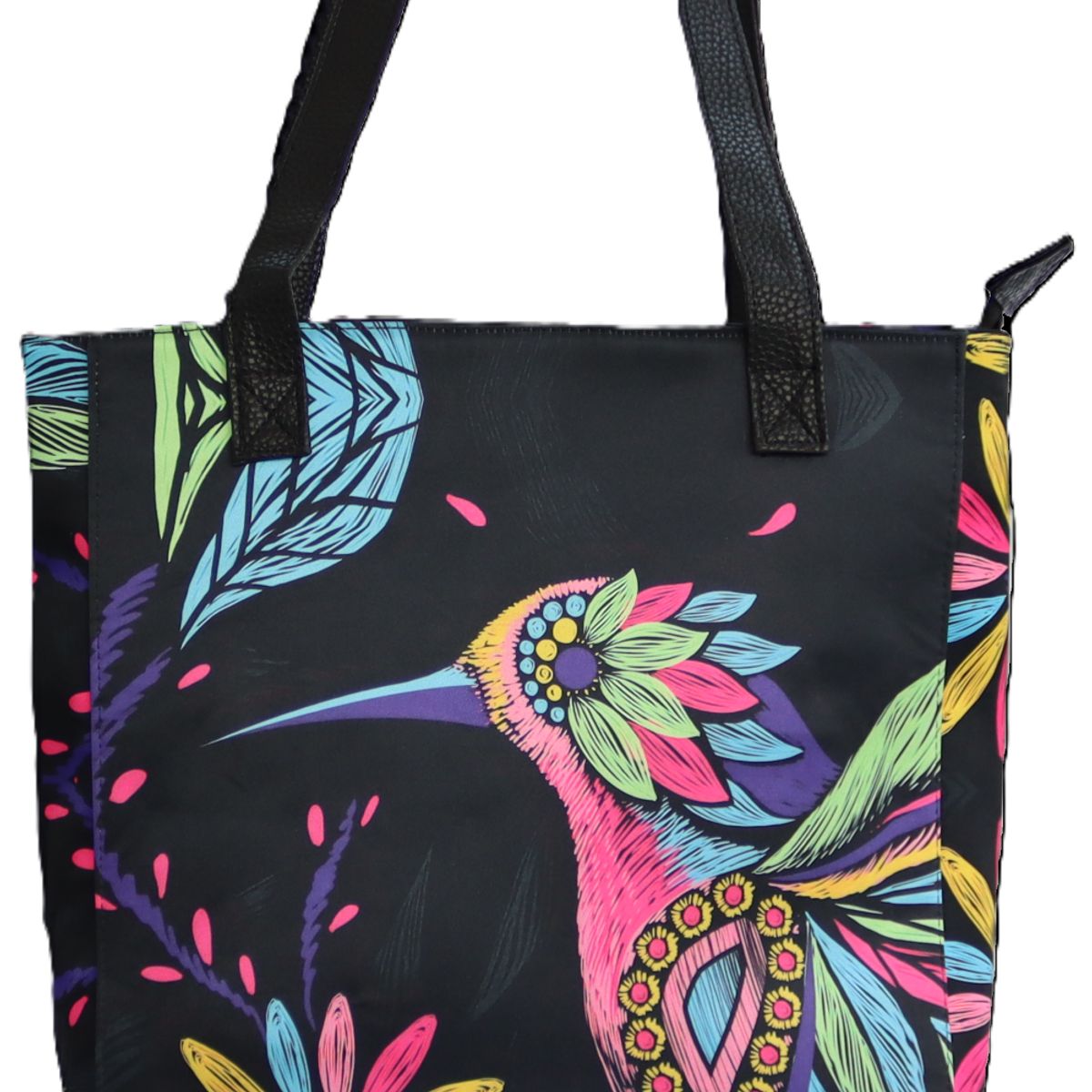 CHULA TULUM - CARTERA MODELO TOTE OPAL DISEÑO  COLIBRI ARTE