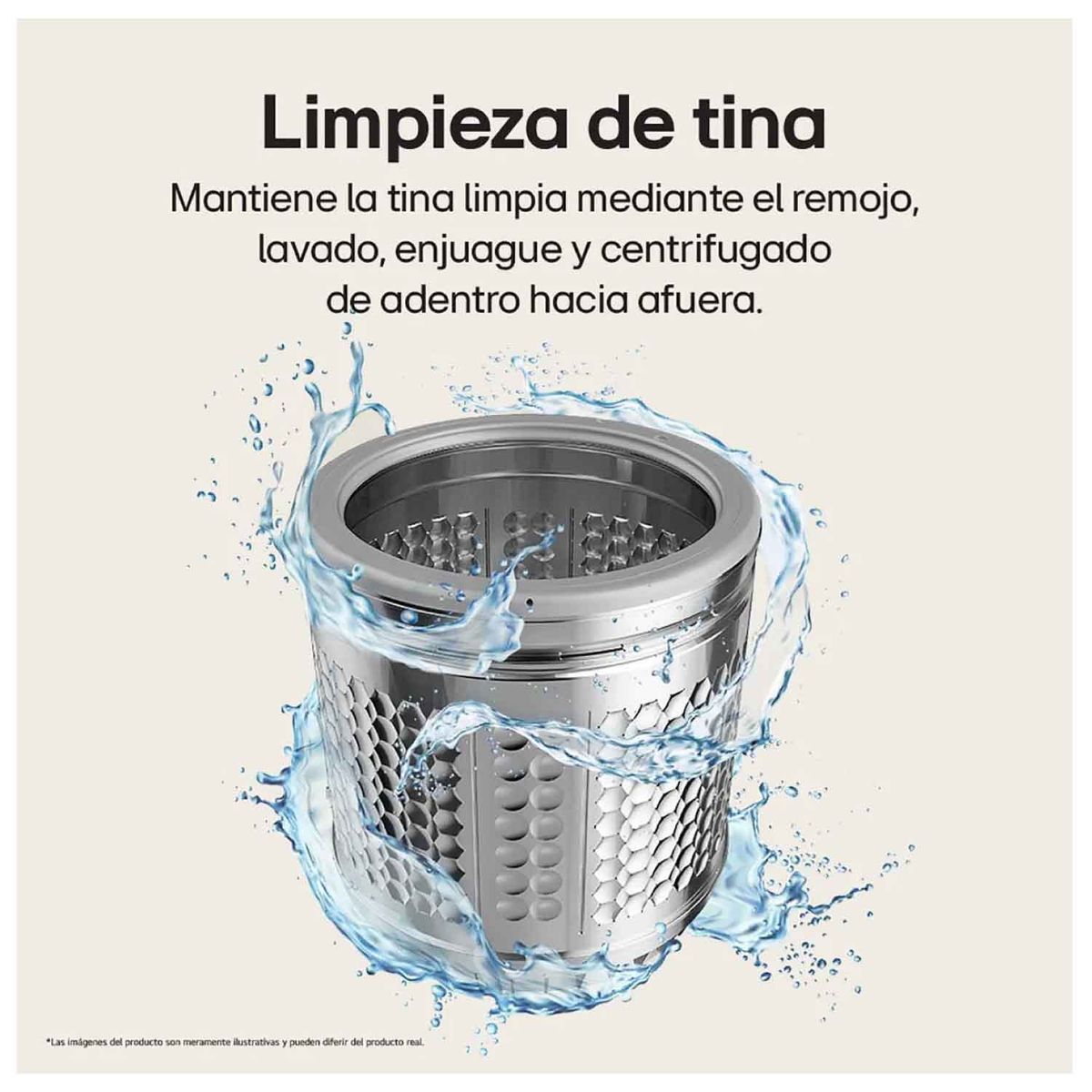 LG - Lavadora LG WT13BVTB 13Kg Smart Turbodrum Negro Claro