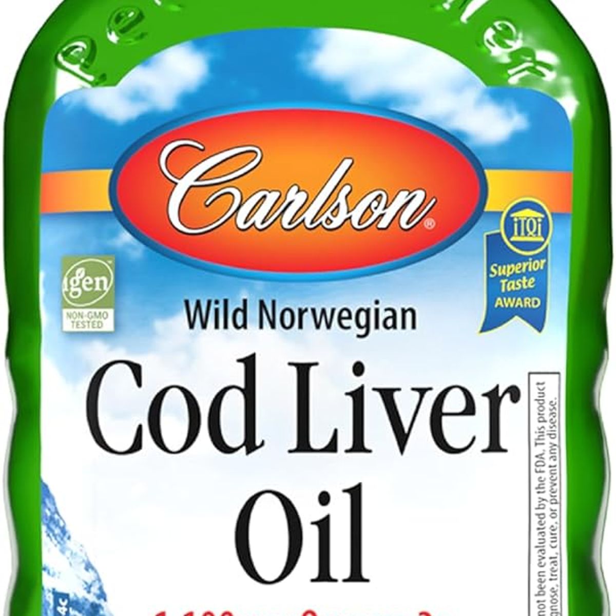 GENERICO - Carlson - Aceite de hígado de bacalao 1100 mg Omega-3 más vitaminas A y D3