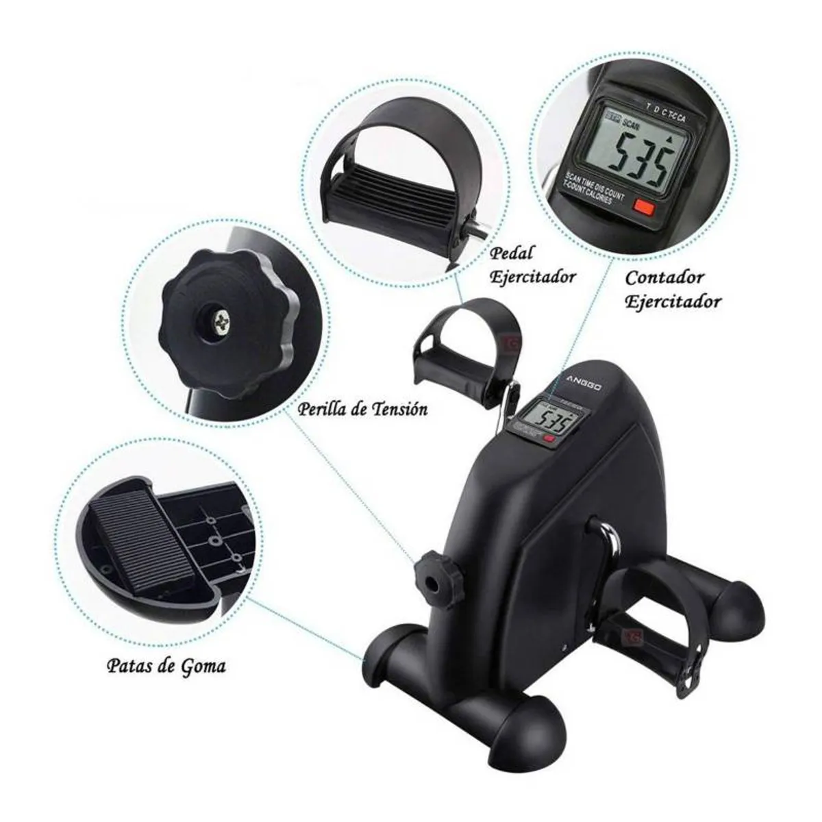LH ELECTRONIC - Mini Bicicleta Estática para Entrenamiento de Brazos y Piernas