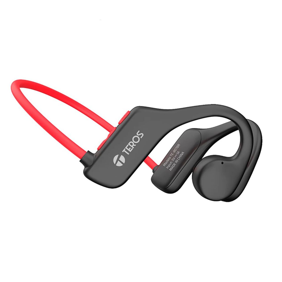 Teros - Teros Audífonos de Conducción de Aire con IPX5resistente al agua 6.5h Rojo - TE-8078R