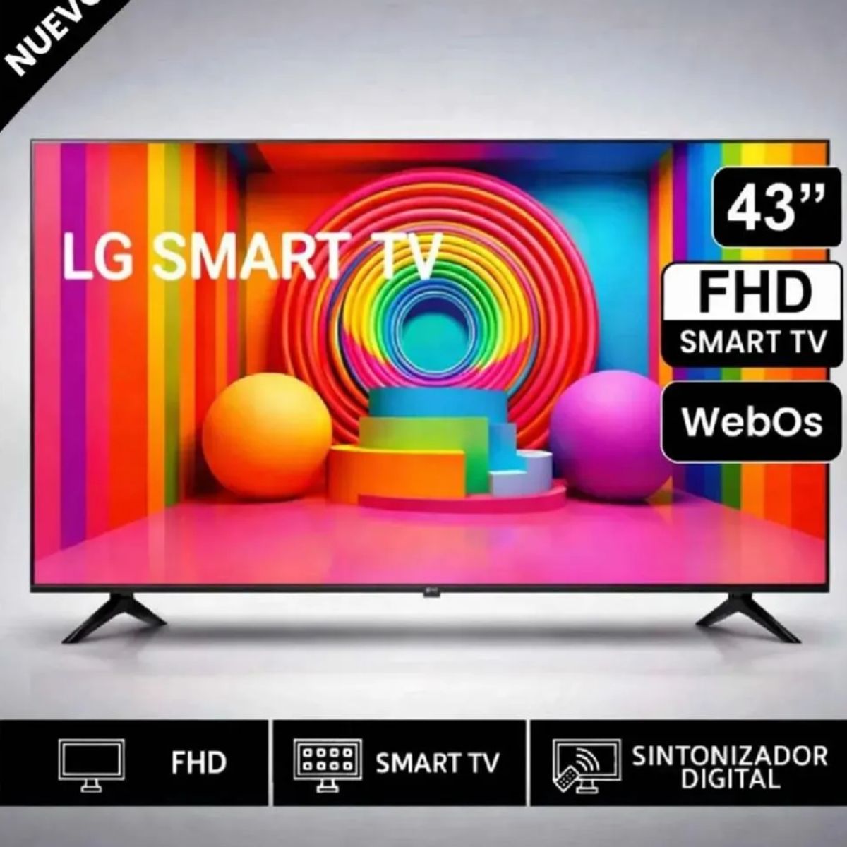 LG - Televisor LG 43 FHD Smart TV AI 43LR6000PSA