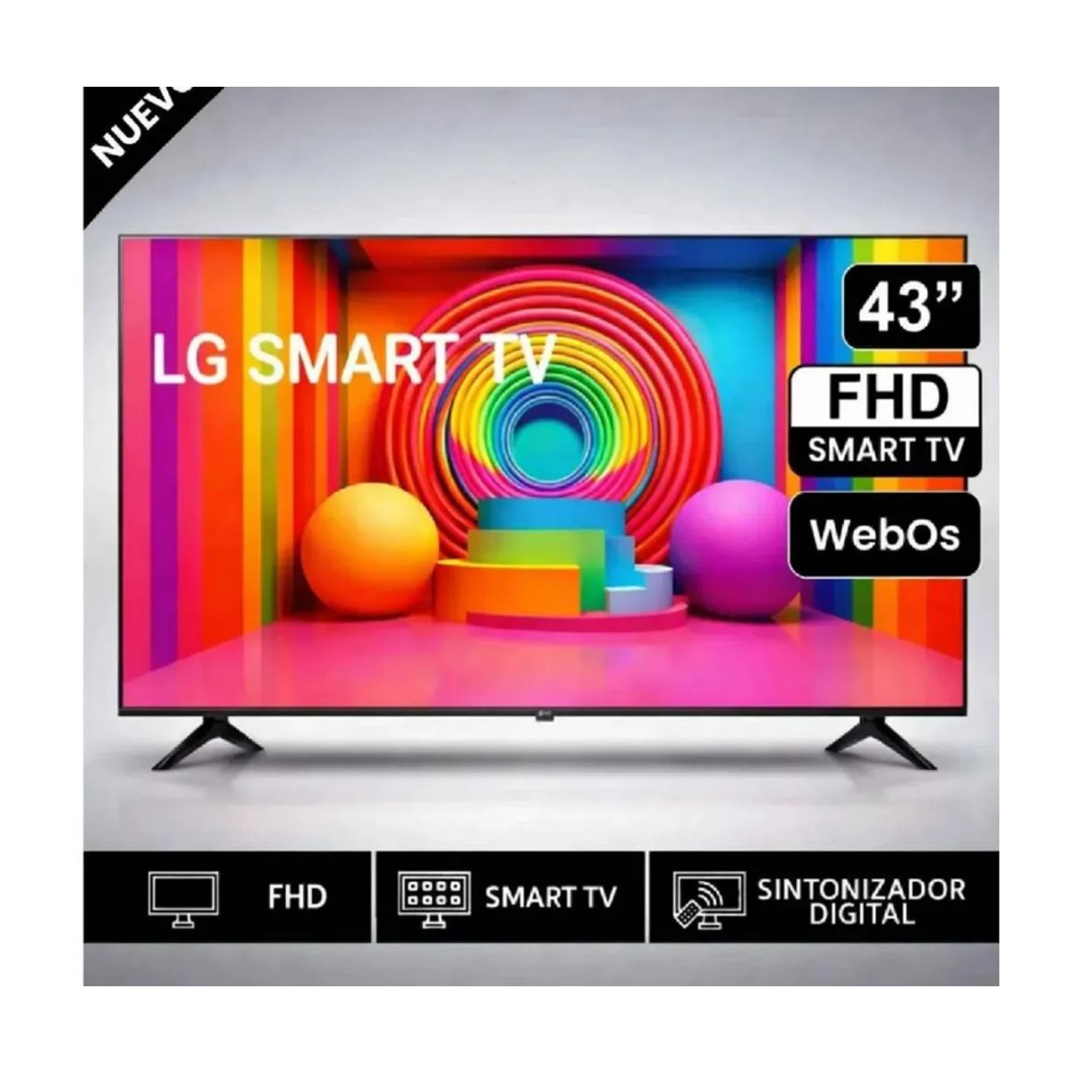 LG - Televisor LG 43 FHD Smart TV AI 43LR6000PSA