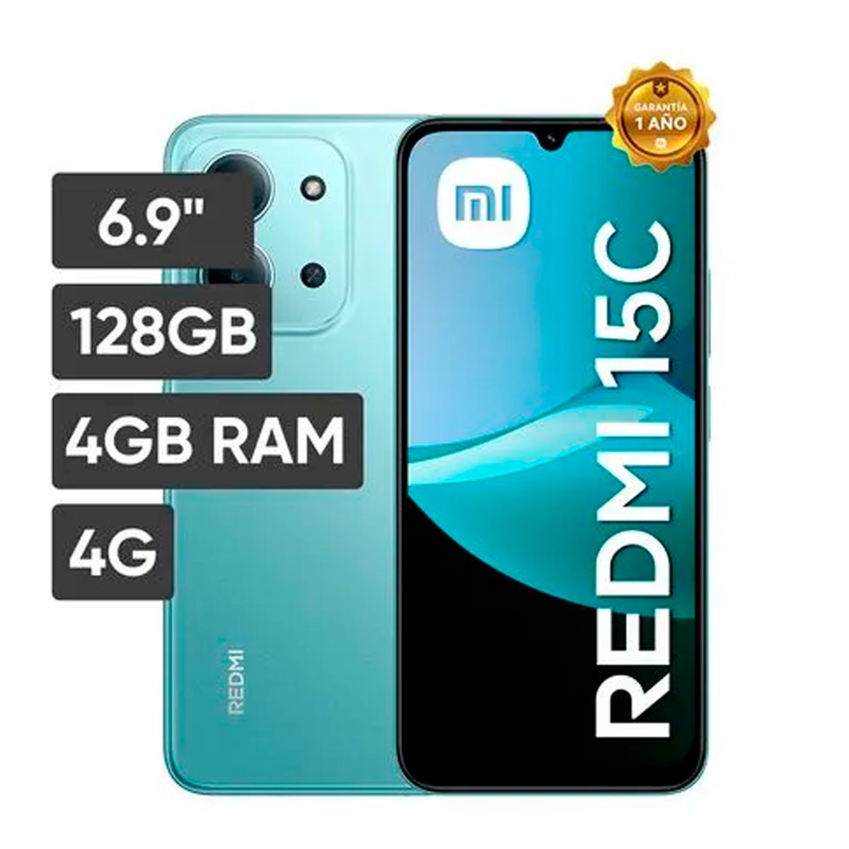 XIAOMI - CELULAR REDMI 15C 4RAM 128GB VERDE