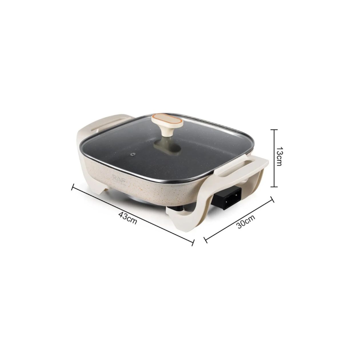 GENERICO - SARTÉN ELÉCTRICA ANTIADHERENTE CON TAPA