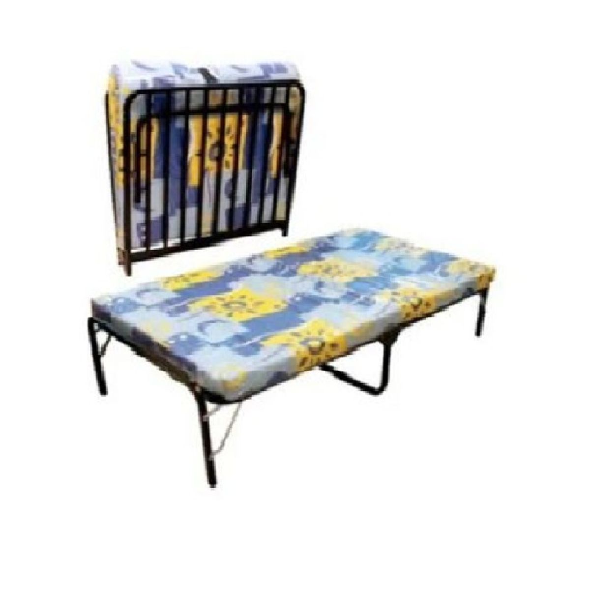 Cama Plegable de 1 Plaza + Colchón de 2 Pulgadas, marca LH ELECTRONIC - Foto Principal