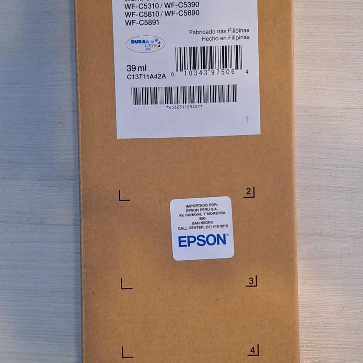 EPSON - TINTA EPSON T11A420-AL YELLOW PARA WF C5810