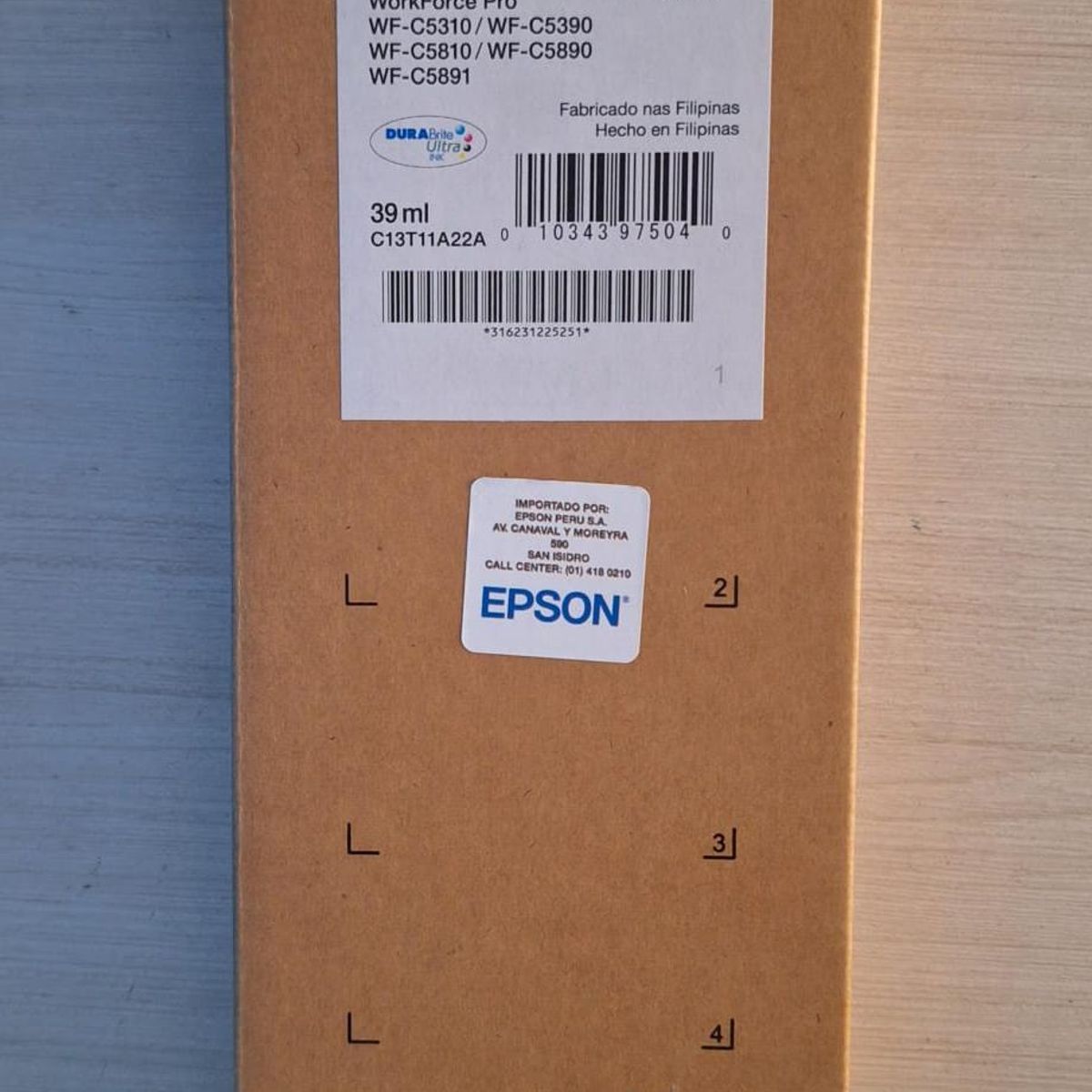 EPSON - TINTA EPSON T11A220-AL CIAN PARA WF C5810