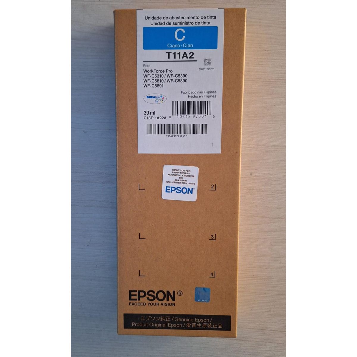 EPSON - TINTA EPSON T11A220-AL CIAN PARA WF C5810