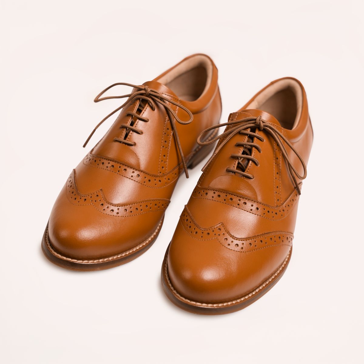 GENERICO - ZAPATOS OXFORD MADERA CAMEL