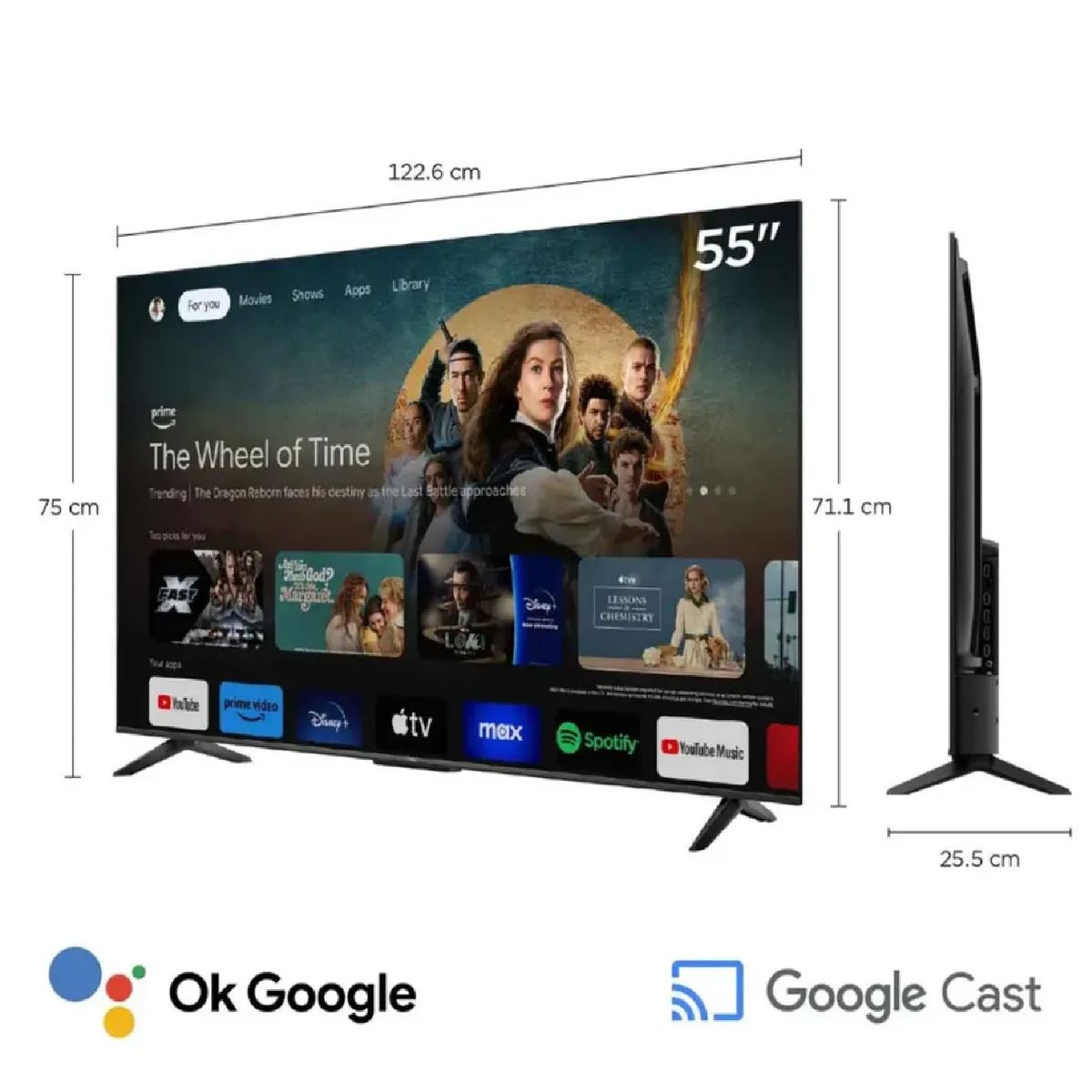 TCL - Televisor TCL 55” 55V6C UHD 4K Smart TV 2025