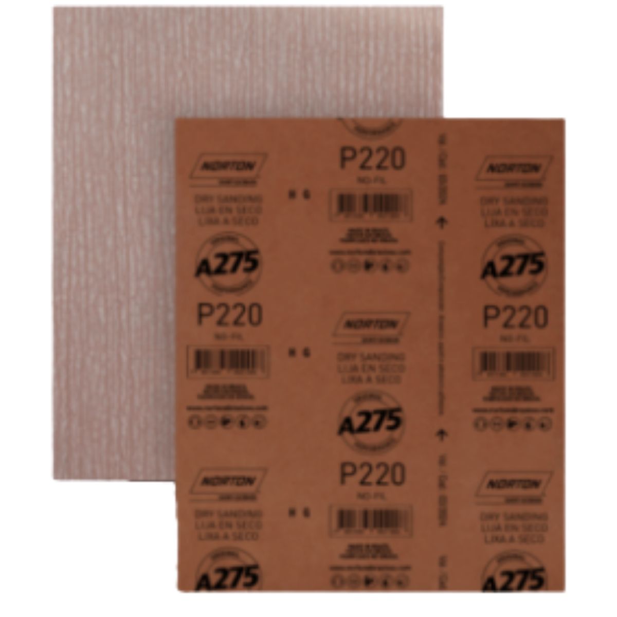 Norton - LIJA AL AGUA Y AL SECO A275 100 NORTON - PACK X25 UNIDADES