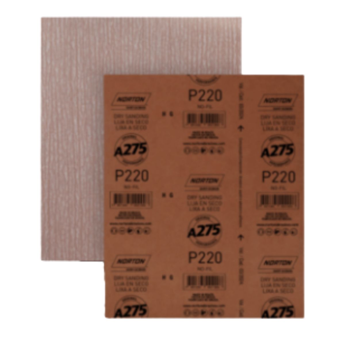 Norton - LIJA AL AGUA Y AL SECO A275 100 NORTON - PACK X25 UNIDADES