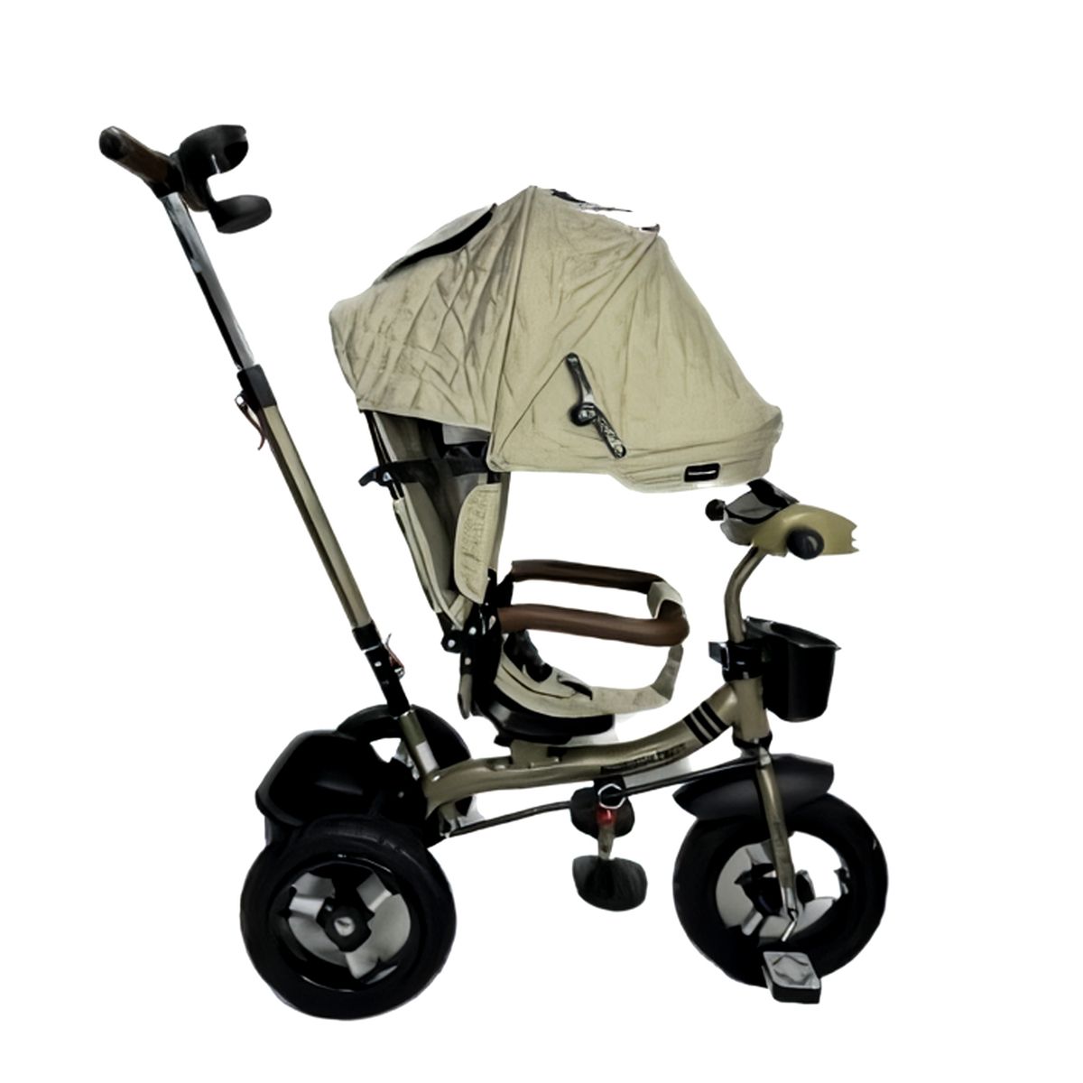 Baby Kits - Triciclo Guiador 5 en 1 FORT PREMIUM GOLD USB Beige