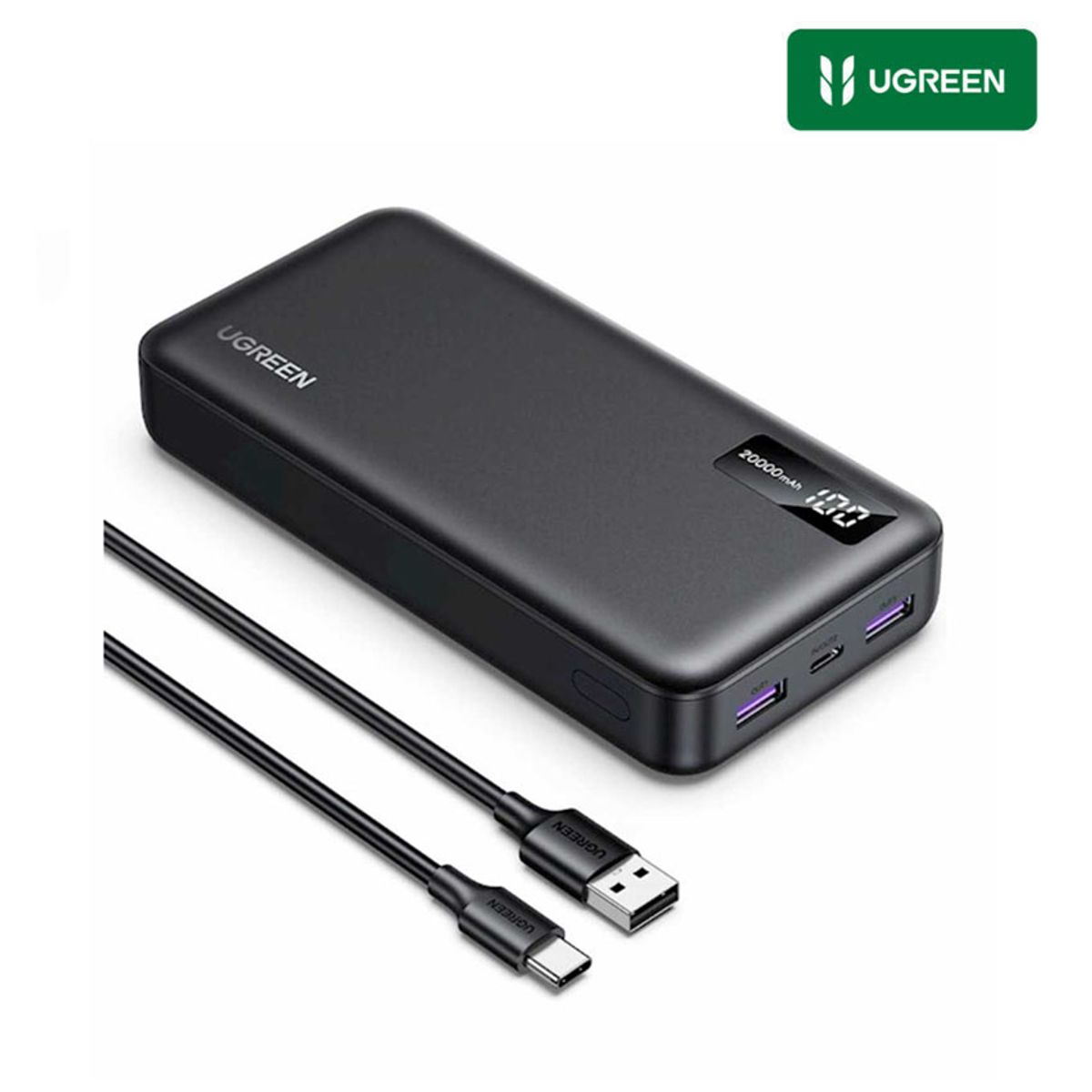 UGREEN - PowerBank Ugreen 22.5w 20,000mAh con Cable USB-C Para Galaxy iPhone 17