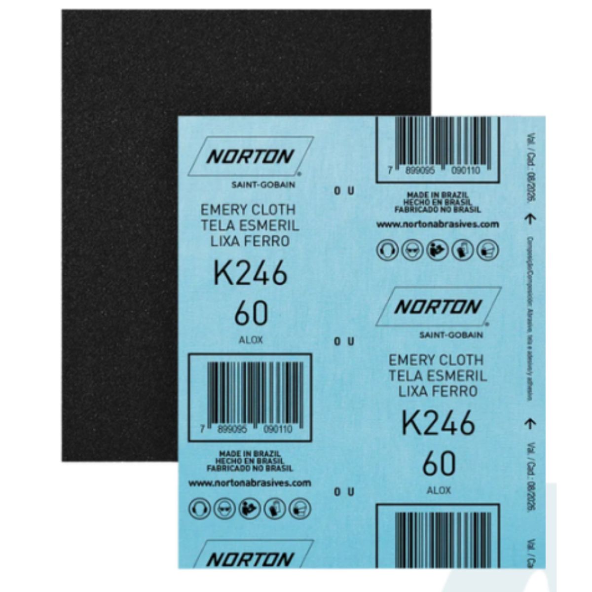 NORTON - LIJA FIERRO K246 9"X11" GRANO 40 NORTON -  PACK X20 UNIDADES