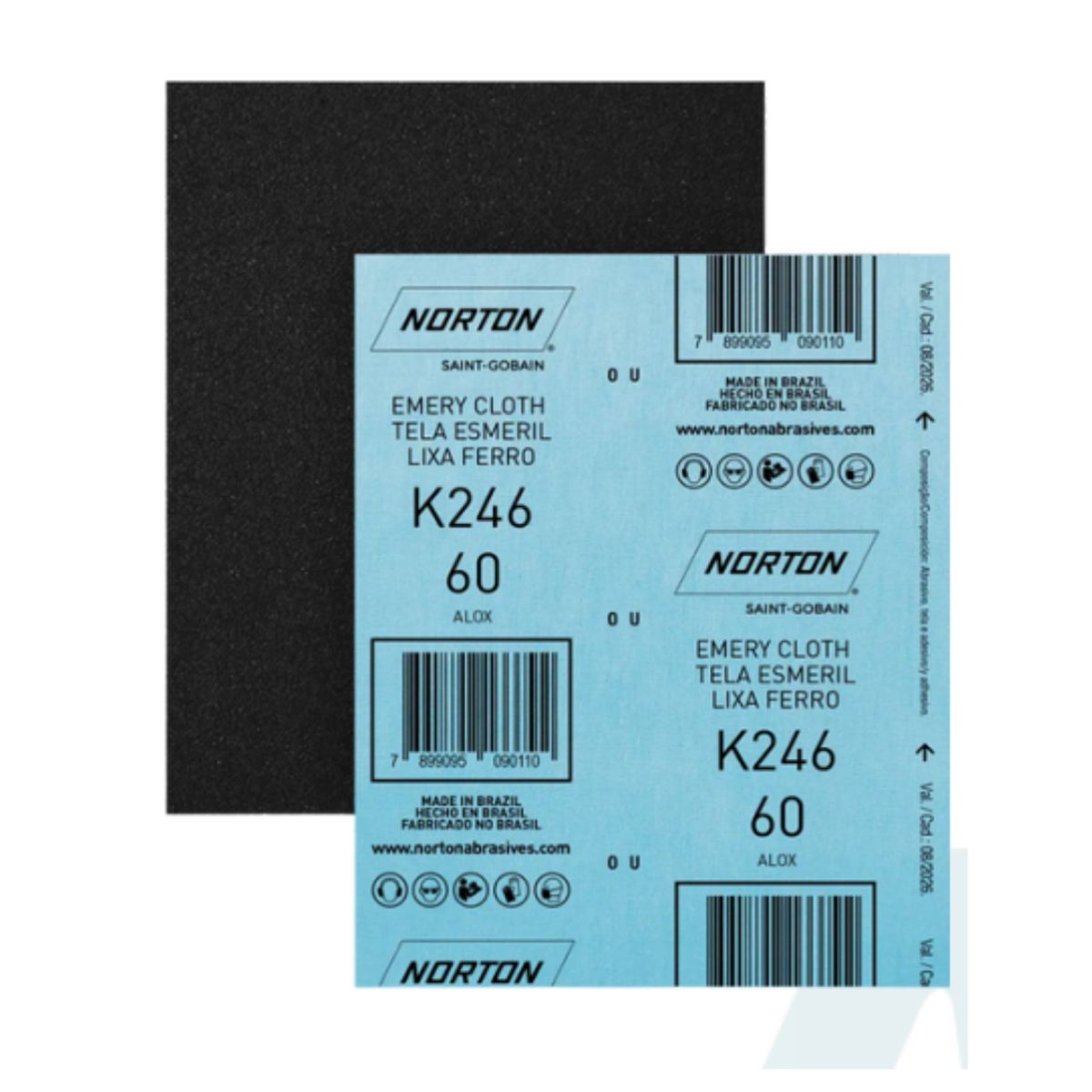 NORTON - LIJA FIERRO K246 9"X11" GRANO 40 NORTON -  PACK X20 UNIDADES