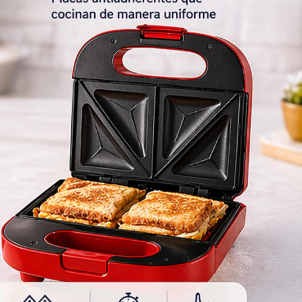 OSTER - Combo Oster Sandwichera + Hervidor Eléctrico 1.7L  Desayuno Completo Rápido y Práctico