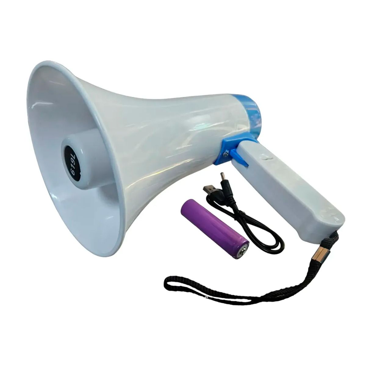 GENERICO - Megáfono Portátil Con Grabadora Bluetooh Azul